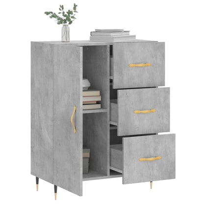 Sideboard Betongrau 69,5x34x90 cm Holzwerkstoff