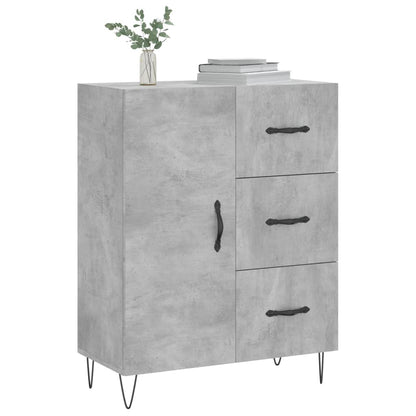 Sideboard Betongrau 69,5x34x90 cm Holzwerkstoff