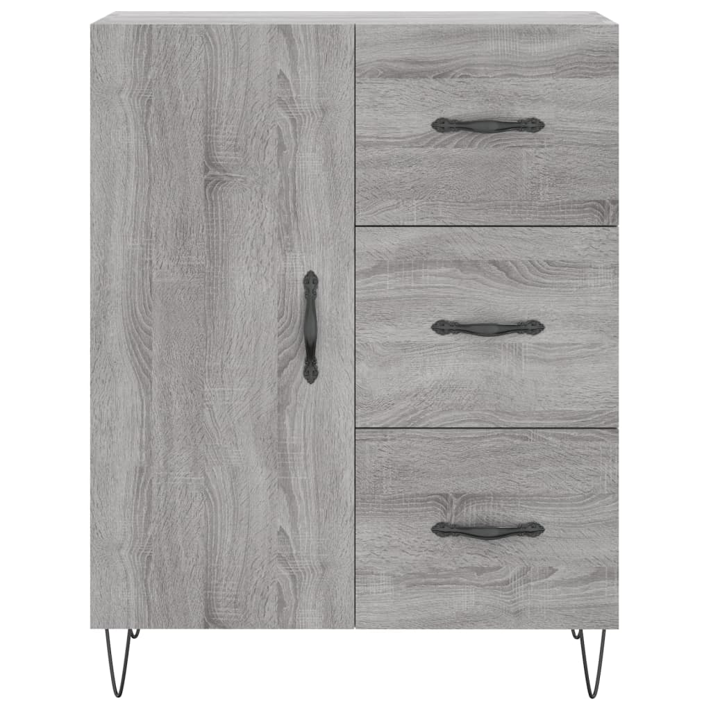 Sideboard Grau Sonoma 69,5x34x90 cm Holzwerkstoff