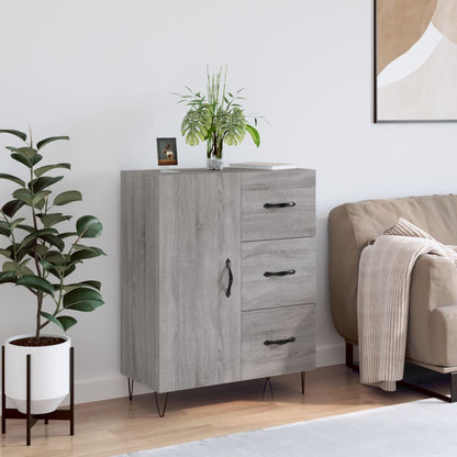 Sideboard Grau Sonoma 69,5x34x90 cm Holzwerkstoff