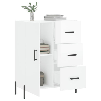 Sideboard Hochglanz-Weiß 69,5x34x90 cm Holzwerkstoff