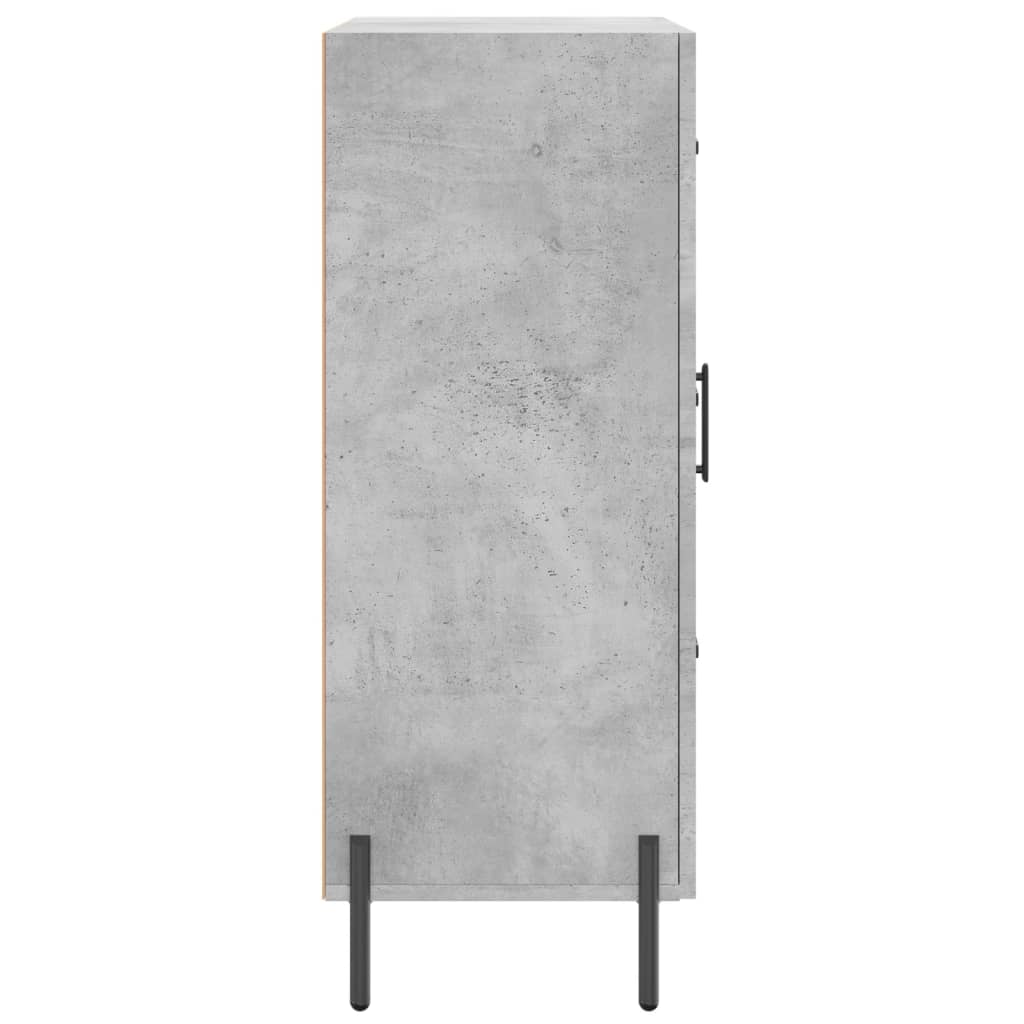 Skænk Beton Grå 69,5x34x90 cm Træ Materiale