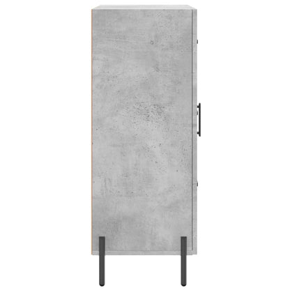 Skænk Beton Grå 69,5x34x90 cm Træ Materiale