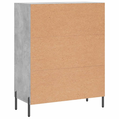 Skænk Beton Grå 69,5x34x90 cm Træ Materiale