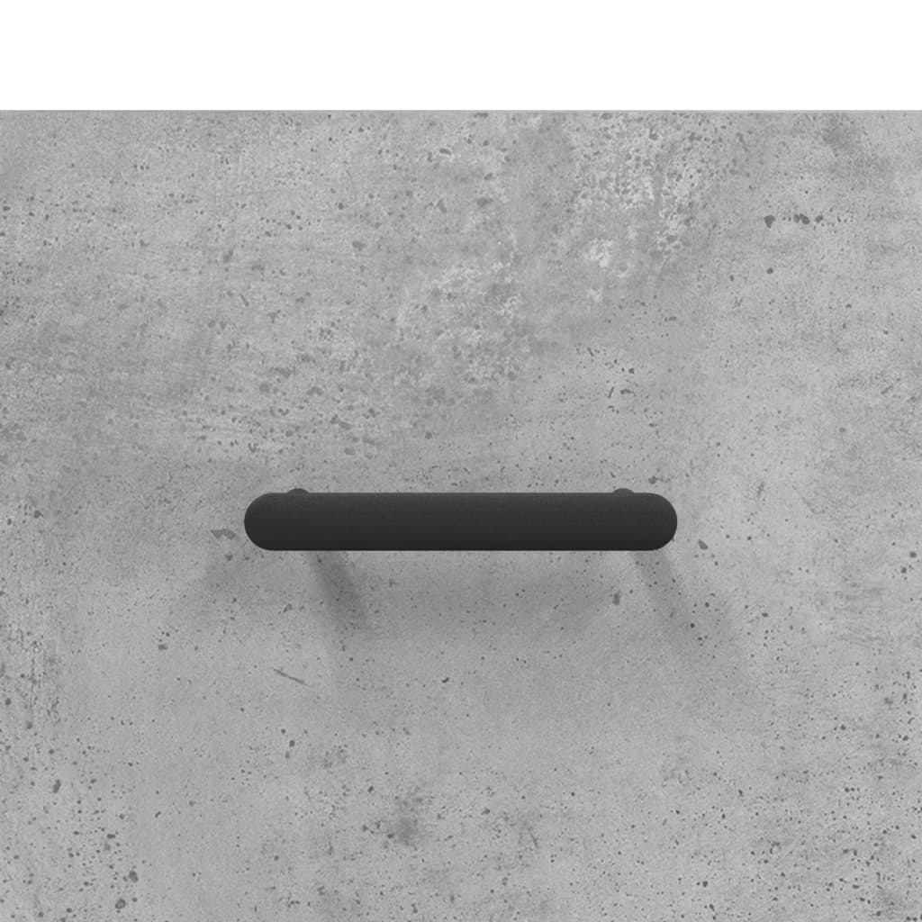 Skænk Beton Grå 69,5x34x90 cm Træ Materiale