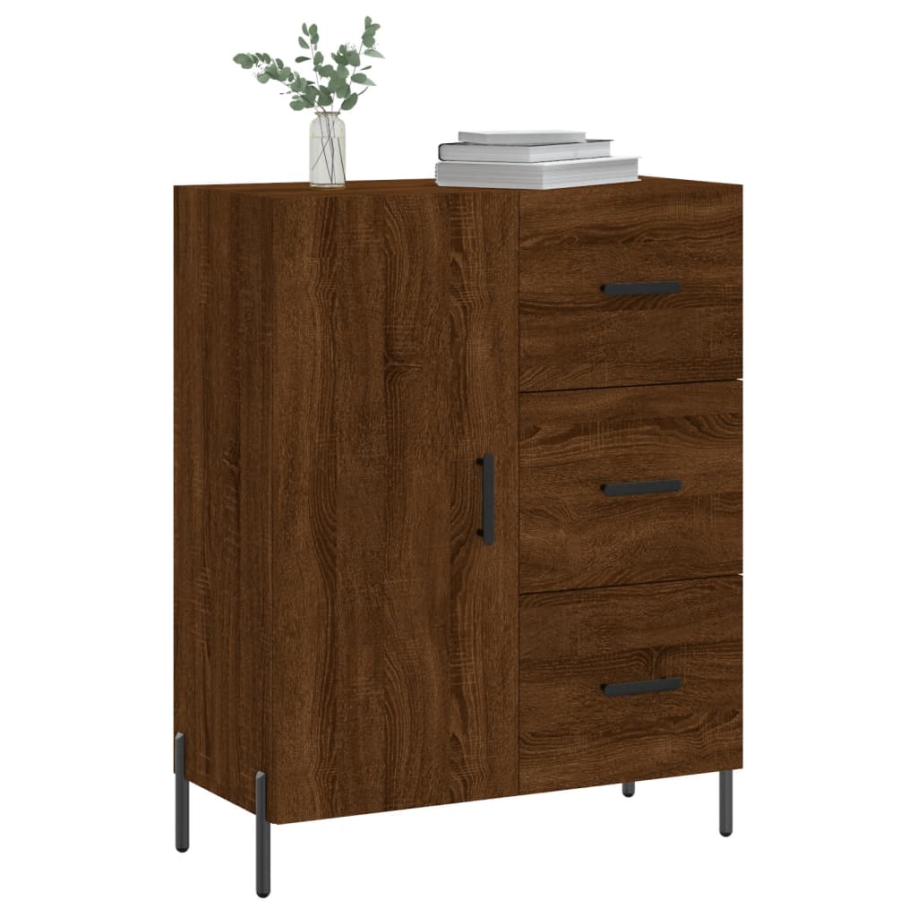 Skænk Brun Eg Look 69,5x34x90 cm Træmateriale
