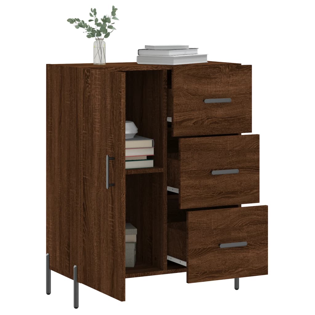 Skænk Brun Eg Look 69,5x34x90 cm Træmateriale