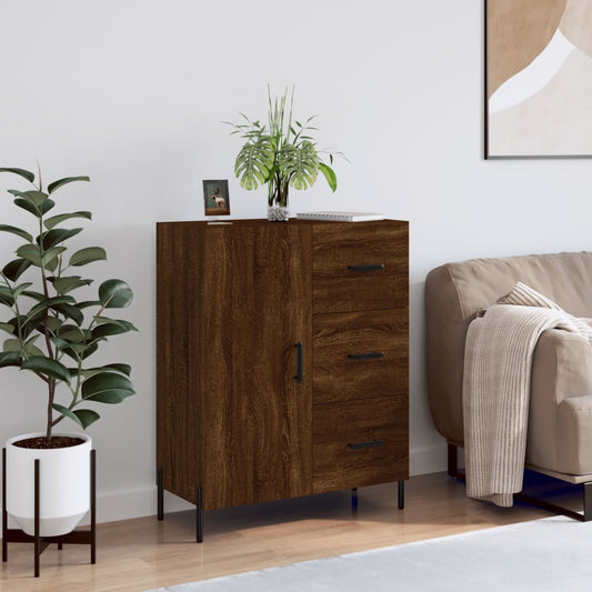 Skænk Brun Eg Look 69,5x34x90 cm Træmateriale