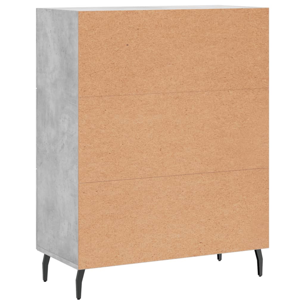 Sideboard Betongrau 69,5x34x90 cm Holzwerkstoff