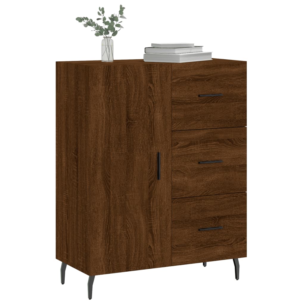 Sideboard Braun Eichen-Optik 69,5x34x90 cm Holzwerkstoff