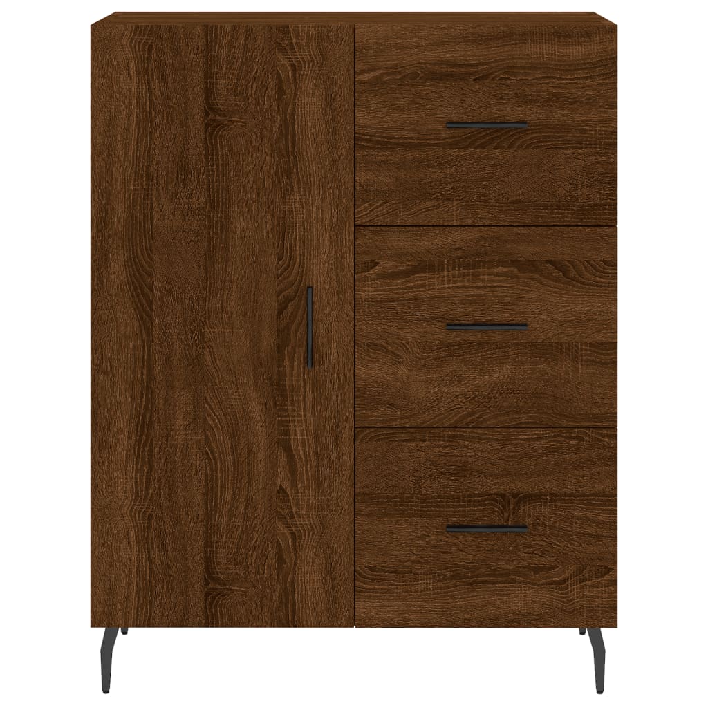 Sideboard Braun Eichen-Optik 69,5x34x90 cm Holzwerkstoff