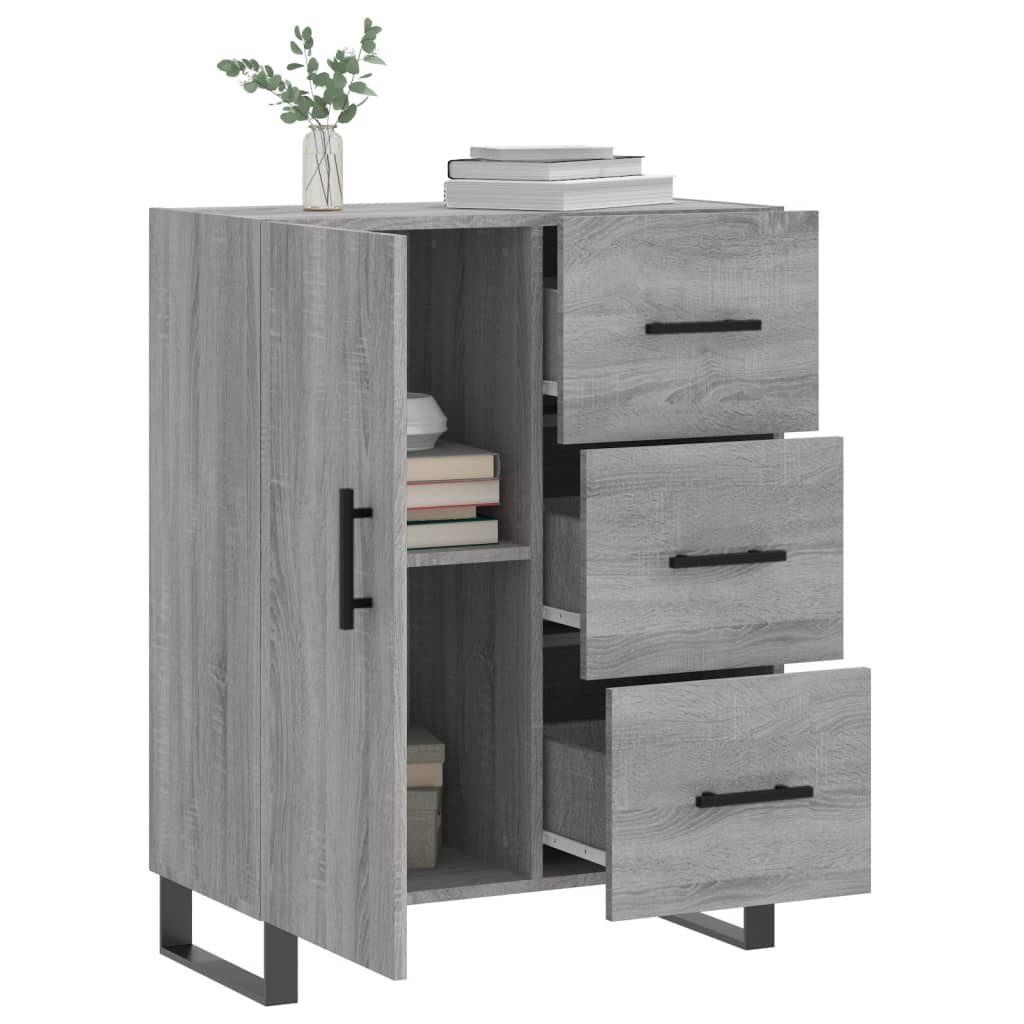 Sideboard Grau Sonoma 69,5x34x90 cm Holzwerkstoff