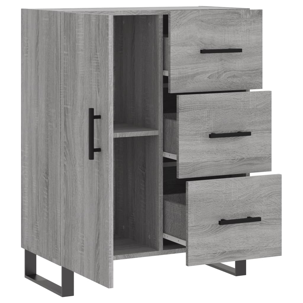 Sideboard Grau Sonoma 69,5x34x90 cm Holzwerkstoff