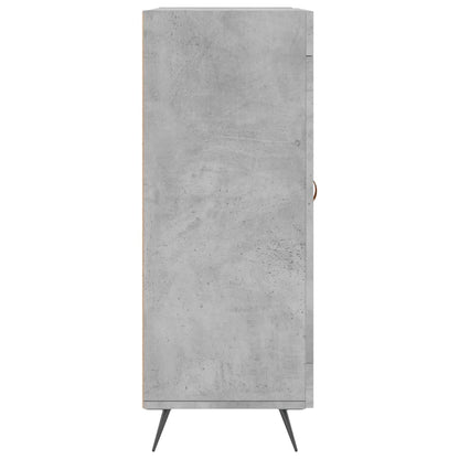 Skænk Beton Grå 69,5x34x90 cm Træ Materiale