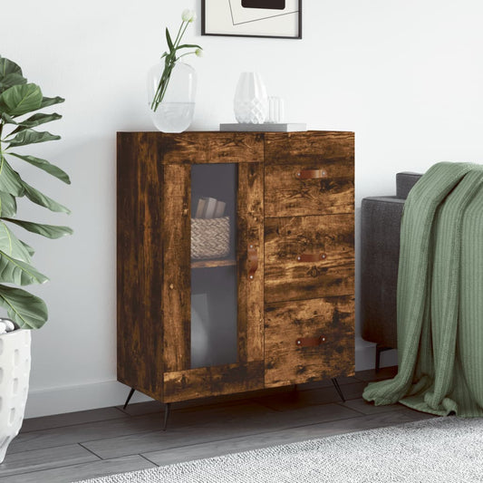 Skænk røget eg 69,5x34x90 cm træmateriale