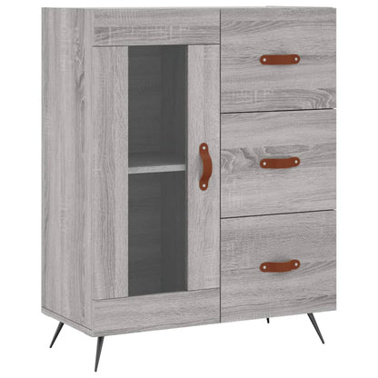 Skænk Grå Sonoma 69,5x34x90 cm Træmateriale