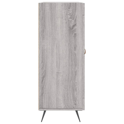 Skænk Grå Sonoma 69,5x34x90 cm Træmateriale