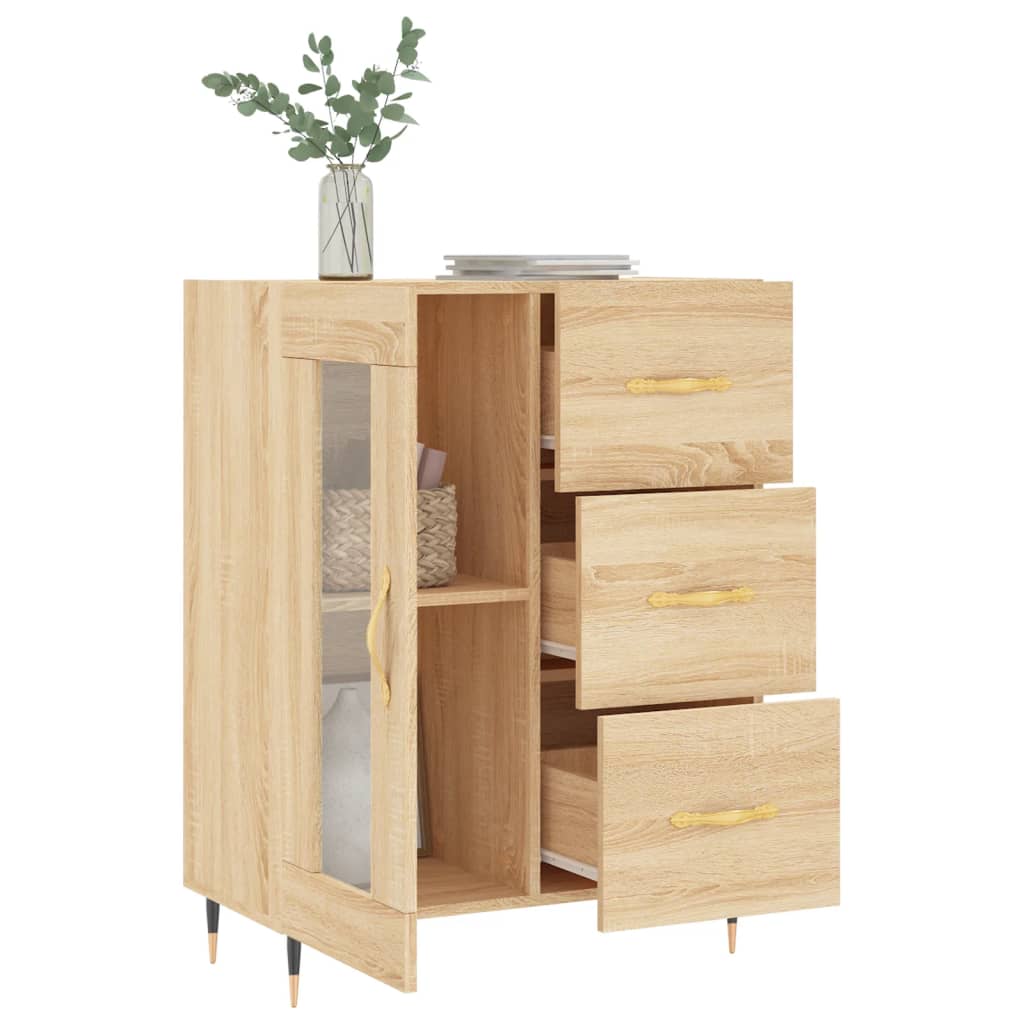 Skænk Sonoma Eg 69,5x34x90 cm Træ Materiale