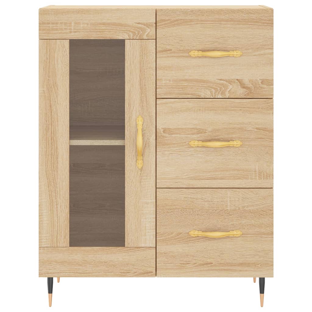Skænk Sonoma Eg 69,5x34x90 cm Træ Materiale