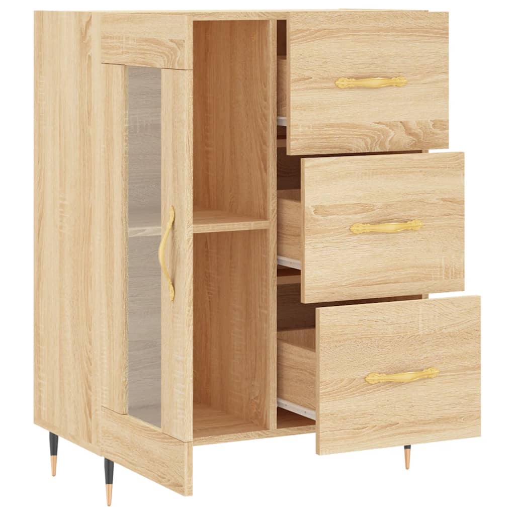 Skænk Sonoma Eg 69,5x34x90 cm Træ Materiale