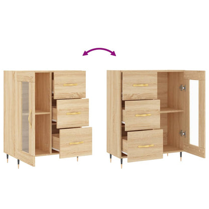 Skænk Sonoma Eg 69,5x34x90 cm Træ Materiale