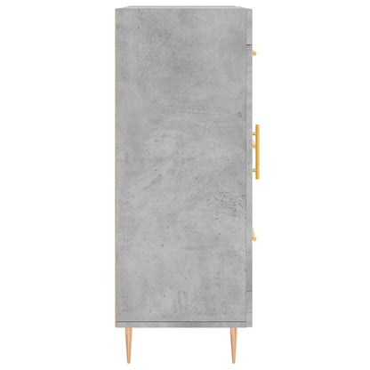 Skænk Beton Grå 69,5x34x90 cm Træ Materiale