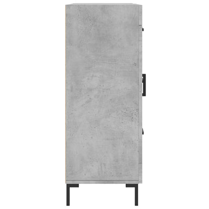Skænk Beton Grå 69,5x34x90 cm Træ Materiale