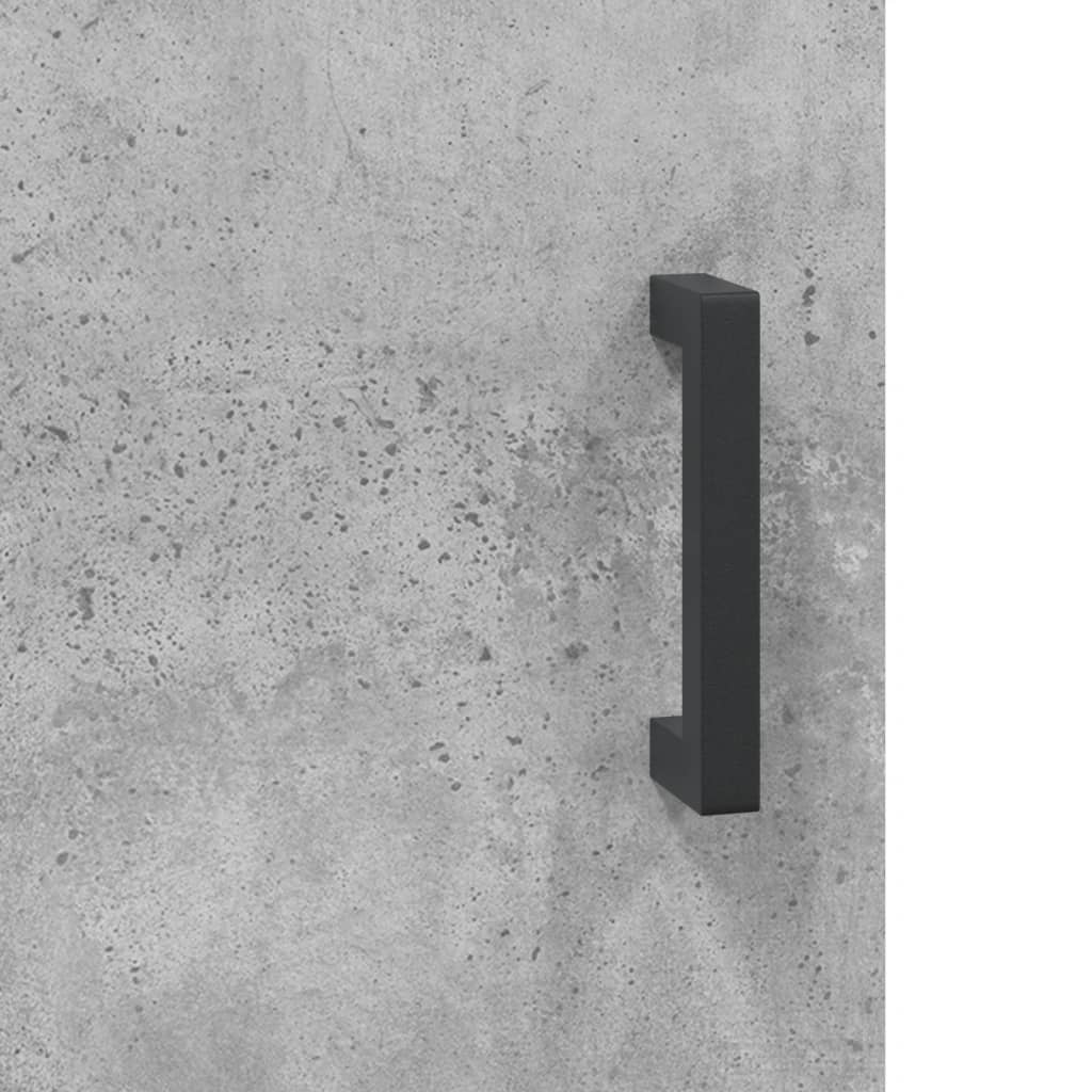 Skænk Beton Grå 69,5x34x90 cm Træ Materiale