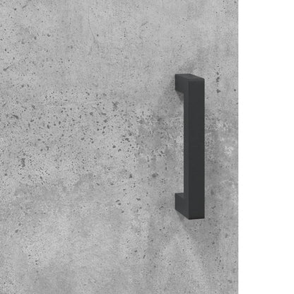 Skænk Beton Grå 69,5x34x90 cm Træ Materiale