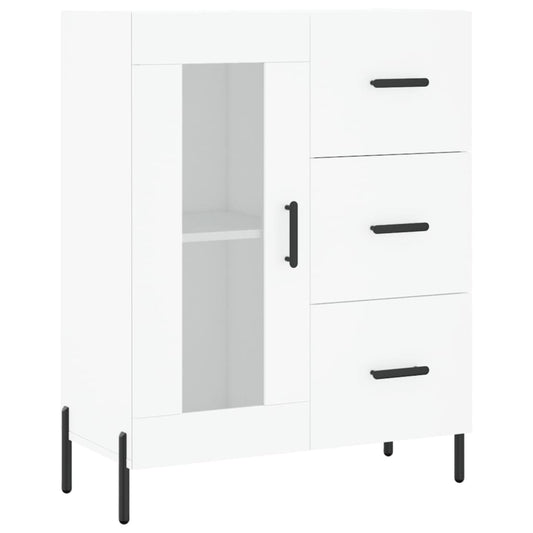 Skænk Hvid 69,5x34x90 cm Træ Materiale