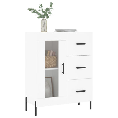 Skænk Hvid 69,5x34x90 cm Træ Materiale