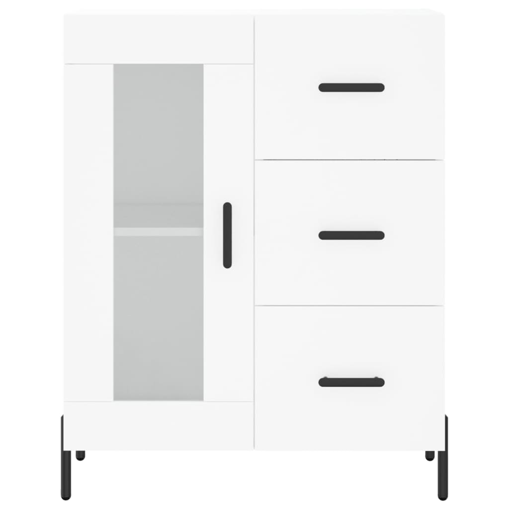Skænk Hvid 69,5x34x90 cm Træ Materiale