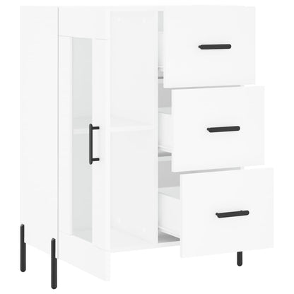 Skænk Hvid 69,5x34x90 cm Træ Materiale