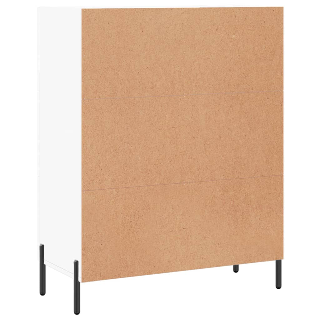 Skænk Hvid 69,5x34x90 cm Træ Materiale