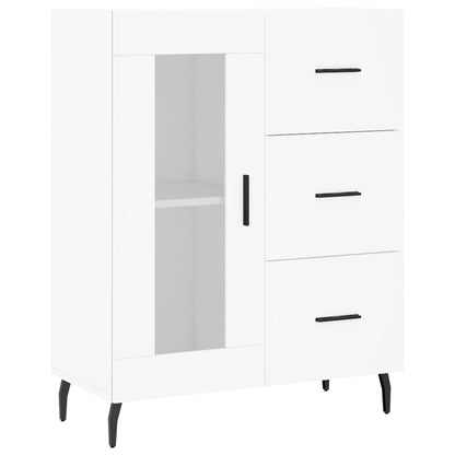 Skænk Hvid 69,5x34x90 cm Træ Materiale