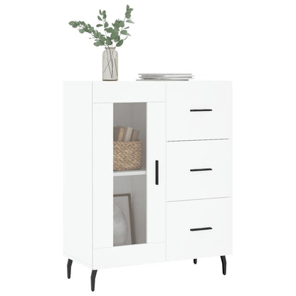 Skænk Hvid 69,5x34x90 cm Træ Materiale