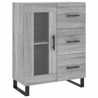 Skænk Grå Sonoma 69,5x34x90 cm Træmateriale