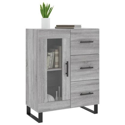 Skænk Grå Sonoma 69,5x34x90 cm Træmateriale