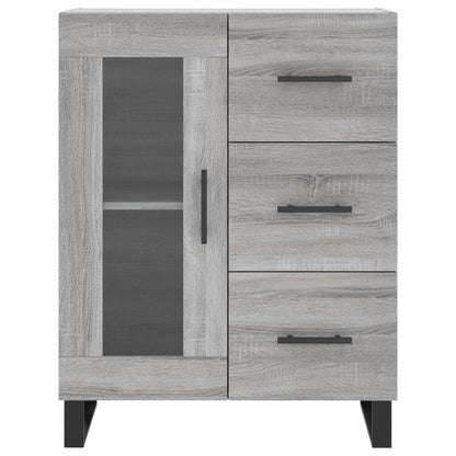 Skænk Grå Sonoma 69,5x34x90 cm Træmateriale
