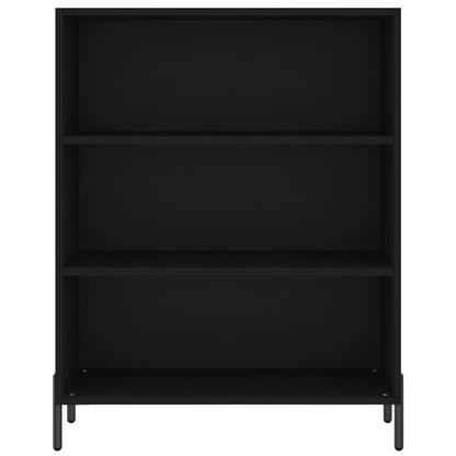 Reol Sort 69,5x32,5x90 cm Træ Materiale