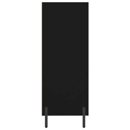 Reol Sort 69,5x32,5x90 cm Træ Materiale