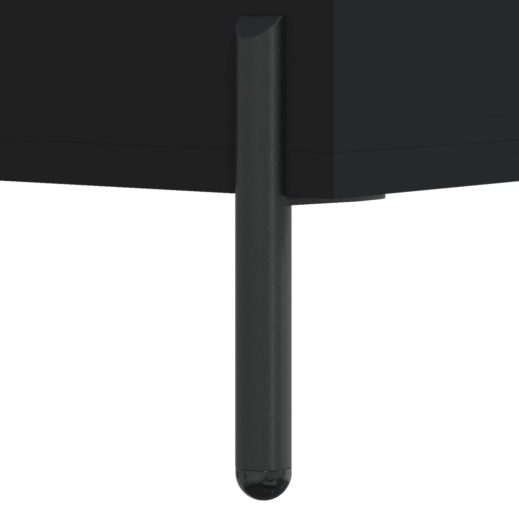 Reol Sort 69,5x32,5x90 cm Træ Materiale