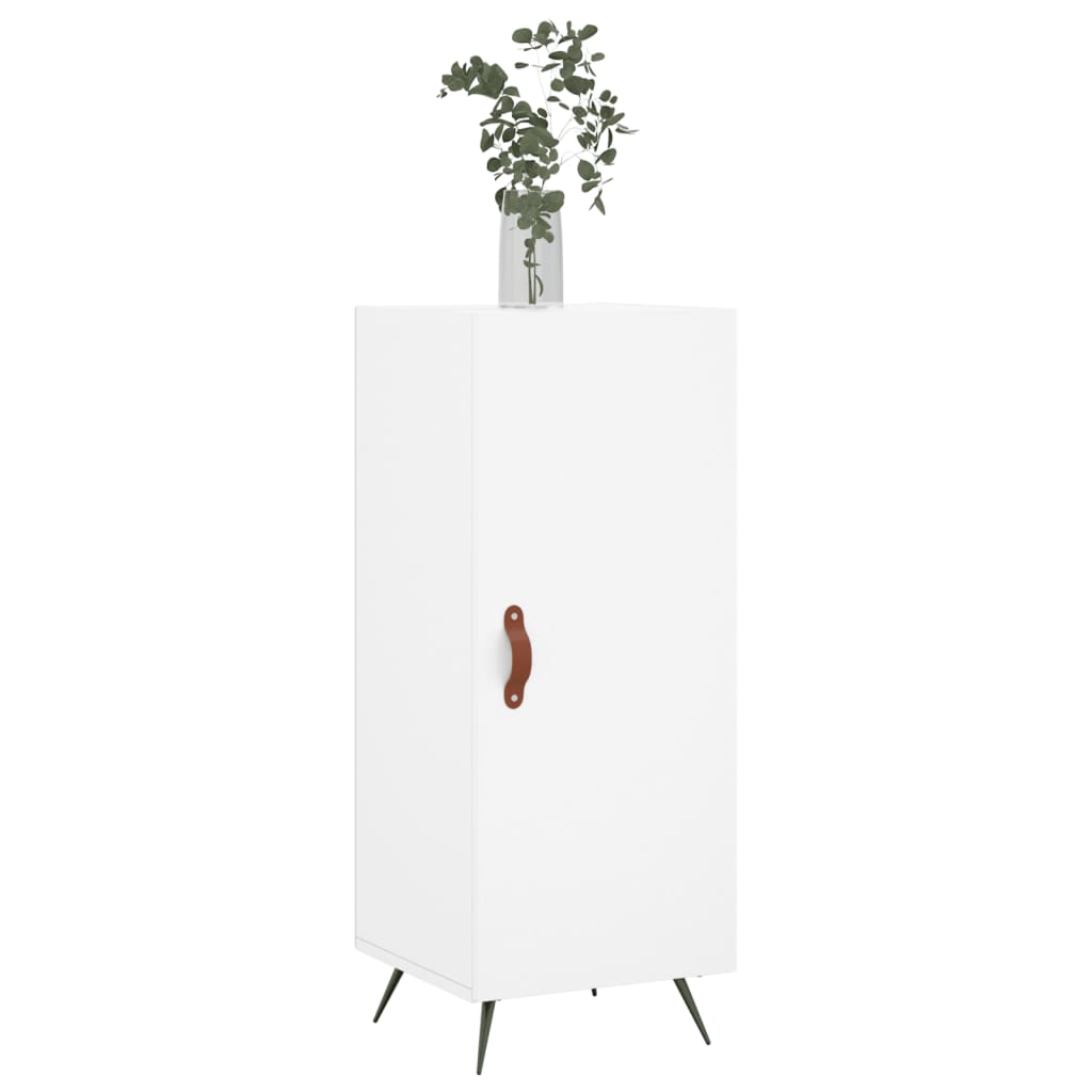 Skænk Hvid 34,5x34x90 cm Træ Materiale