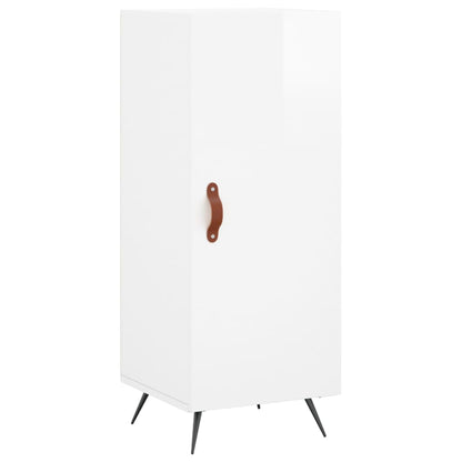 Sideboard Hochglanz-Weiß 34,5x34x90 cm Holzwerkstoff