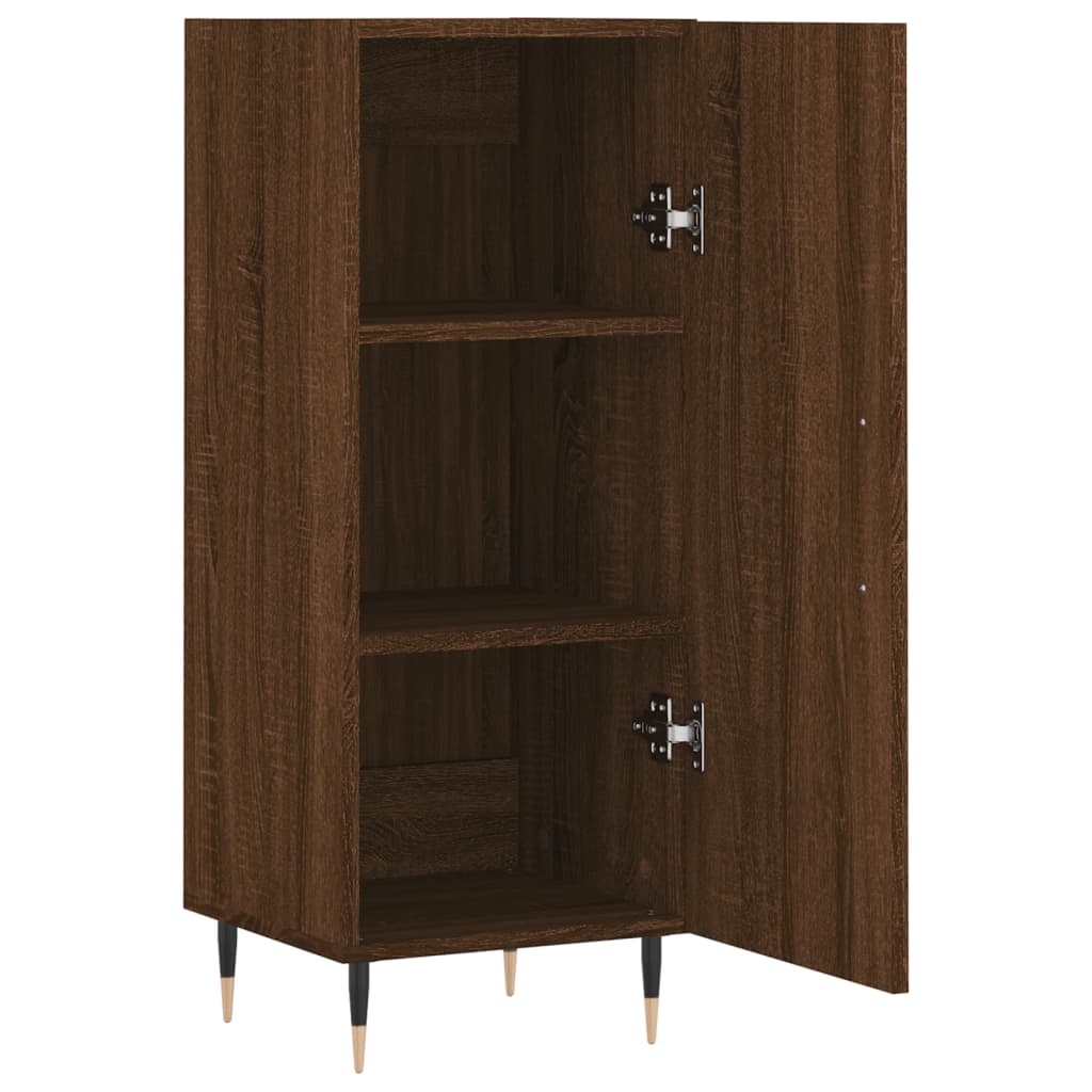 Sideboard Braun Eichen-Optik 34,5x34x90 cm Holzwerkstoff