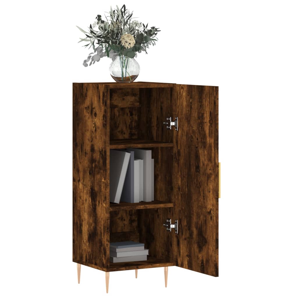 Skænk røget eg 34,5x34x90 cm træmateriale