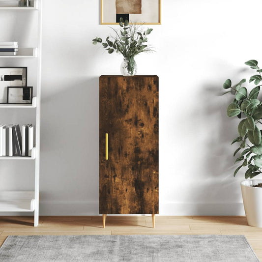 Skænk røget eg 34,5x34x90 cm træmateriale