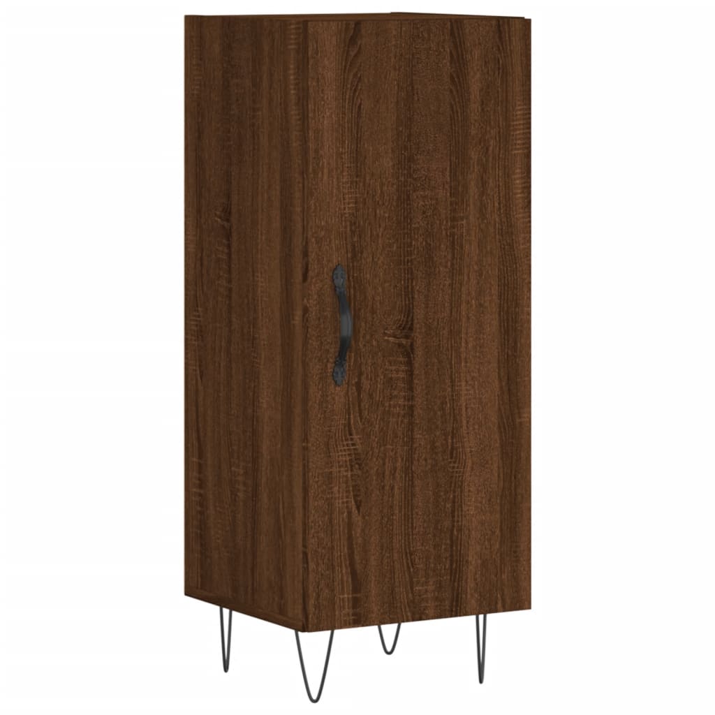 Skænk Brun Eg Look 34,5x34x90 cm Træmateriale