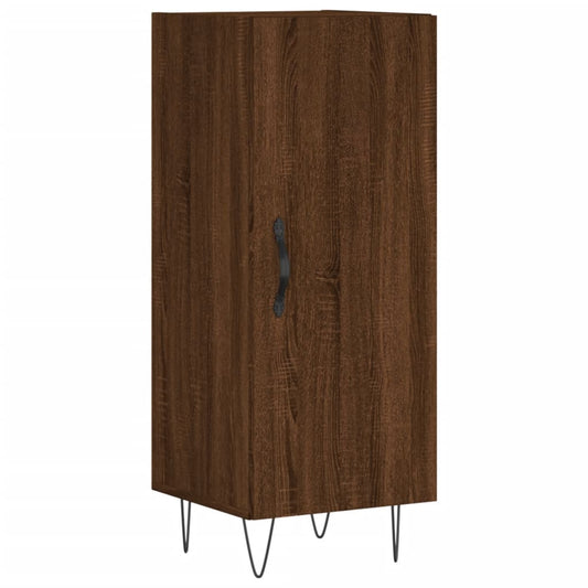 Skænk Brun Eg Look 34,5x34x90 cm Træmateriale