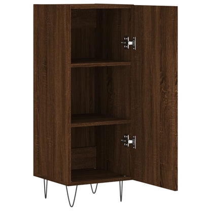 Skænk Brun Eg Look 34,5x34x90 cm Træmateriale